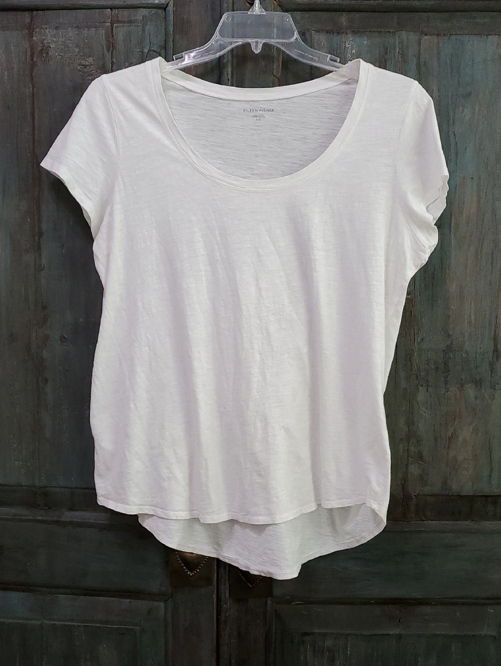 Eileen Fisher Women's 100% Organic Cotton T-Shirt,  Size Large,  NWOT